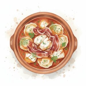 Mixed with Garcia's Signature fish stew & upgrade to Bellota 48 months 雙拼配加西亞的招牌魚汁及升級至48個月全橡果飼火腿