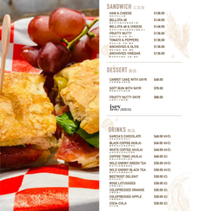 A La Carte (Sandwich Dessert Drinks)