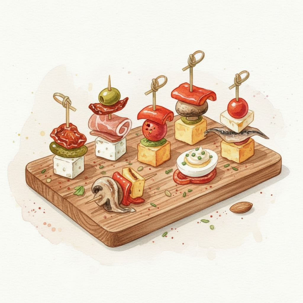 Assorted Pinchos 西班牙雜錦木簽小吃
