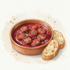 Chorizo Red Wine Sauce 西班牙紅酒煮辣肉腸