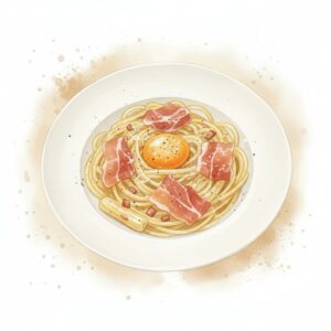 Carbonara upgrade to Bellota 48 months 傳統卡邦尼 升級至48個月全橡果飼火腿